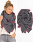 Preview: Musselin-Schal Damen Anthrazit 140 × 140 cm von OBERMUTTI